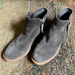 Dolce Vita gray suede ankle boots